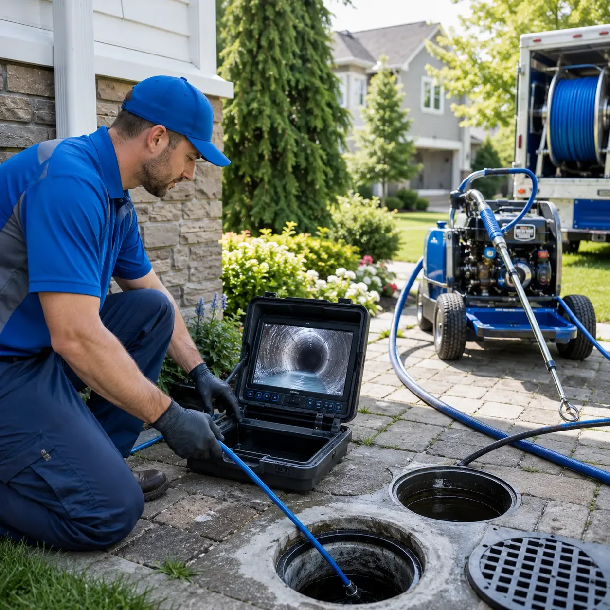 Outdoor drain cleaning professionals serving Chesterfield, IL
